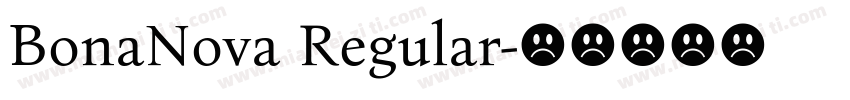BonaNova Regular字体转换